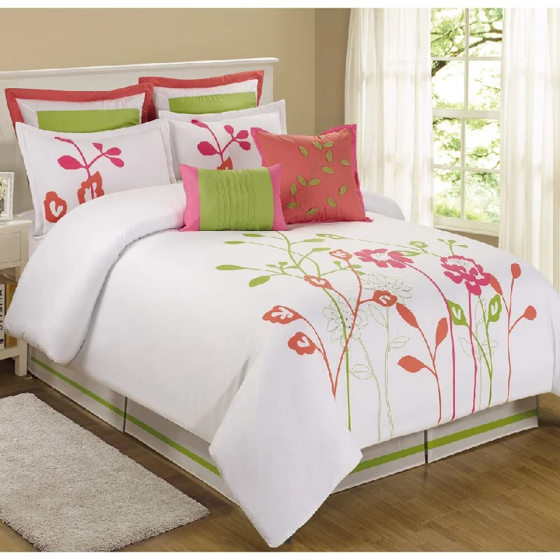 Queen - size comforters for standard queen - sized mattressesFashion Street Goley 8-piece Comforter Set