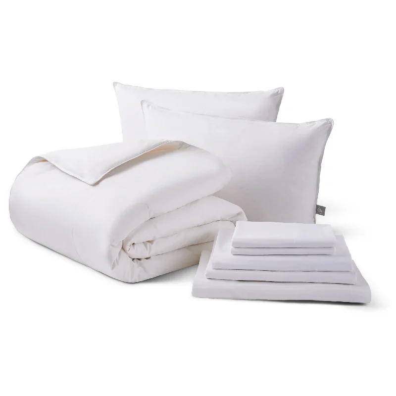 Duvet covers suitable for use with synthetic - filled comfortersFeather Bedding Experience