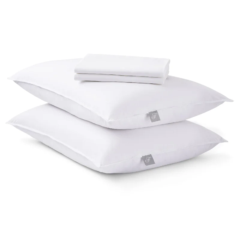 Microfiber duvet covers that are affordable and easy to care forFeather Pillow Bundle