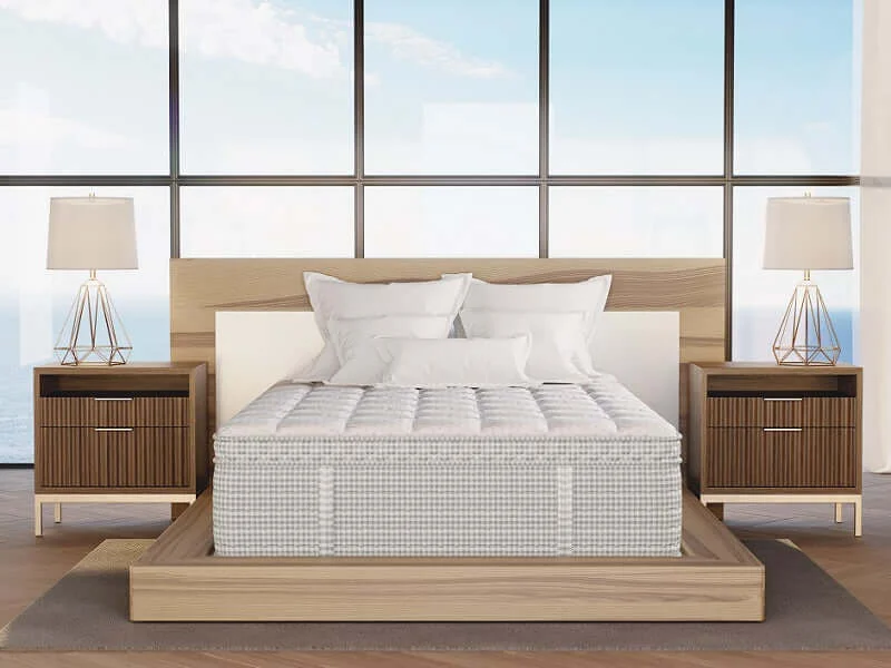 Gel - infused memory foam mattresses for cooler sleepDiamond Lucille Firm Natural Latex Lux Euro Top 15" Mattress