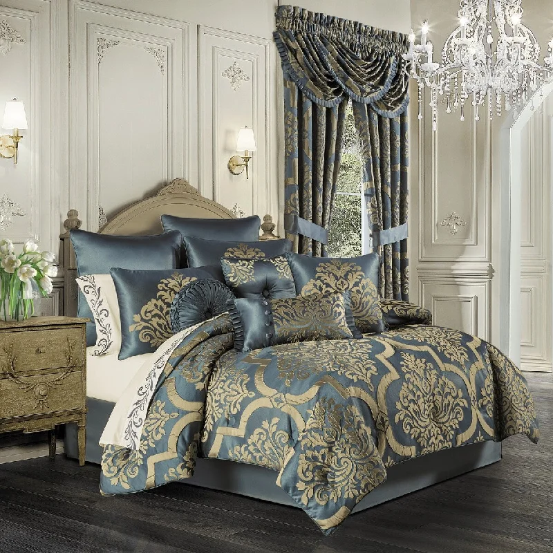 Goose down comforters known for their superior quality and insulationFive Queens Court Carla Comforter Set