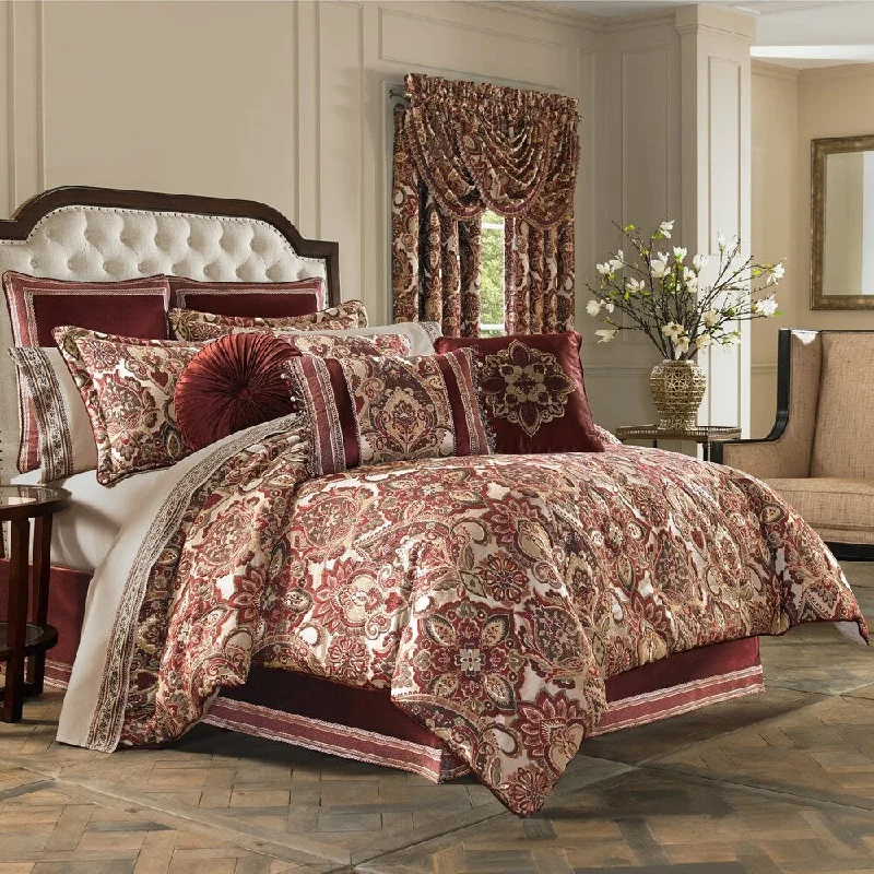 Wool - filled comforters with natural moisture - wicking and temperature - regulating featuresFive Queens Court Reese Luxury Comforter Set