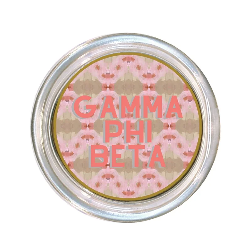 Wrinkle - resistant duvet covers for a neat and tidy lookGamma Phi Beta Large Glass Coaster