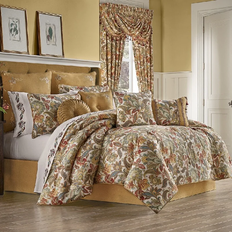 Synthetic - filled comforters like polyester for affordability and hypoallergenic propertiesGracewood Hollow Kleeman 4-piece Jacobean Comforter Set