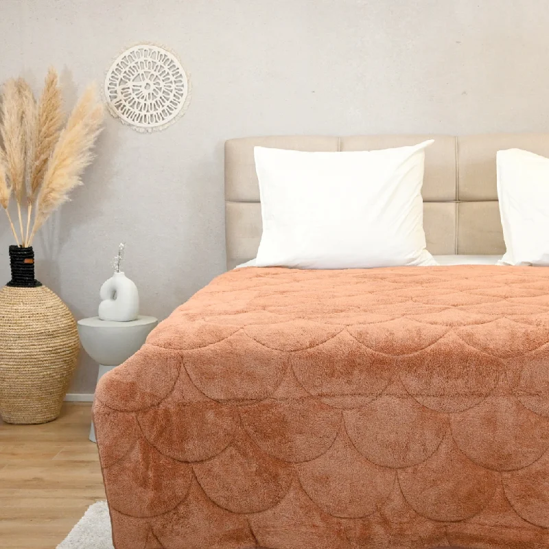 Bamboo - derived duvet covers with antibacterial and moisture - wicking propertiesHappyDuvet - Teddy - Mocca - All season Coverless duvet