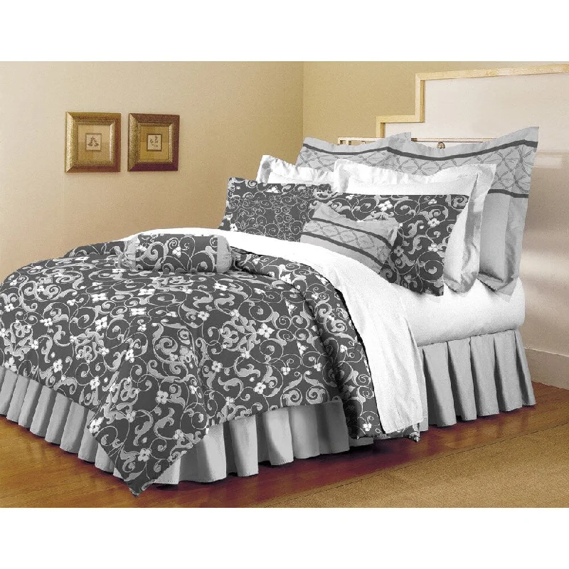 King - size comforters to fit large king - sized beds perfectlyHome Dynamix Classic Trends Collection Abigail 5-piece Comforter Set