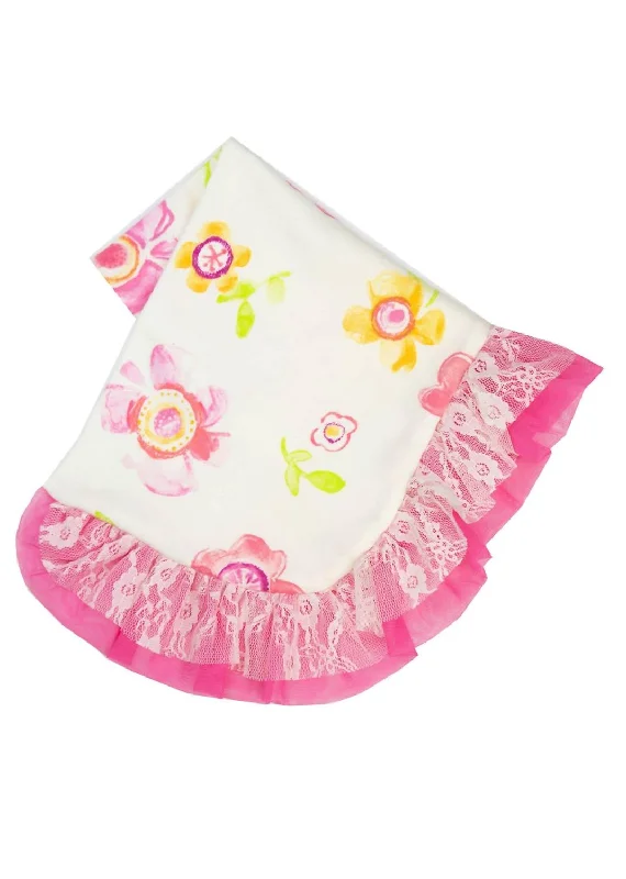 Synthetic fiber blend blankets for a budget - friendly choiceHoney Child Receiving Blanket For Baby Girls In Ivory Pink