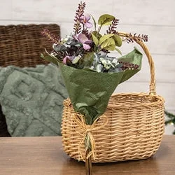 Hydrangea & Pine Cone Bouquet 15"