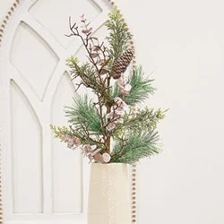 Icy Woodland Pine & Eucalyptus Spray 28"