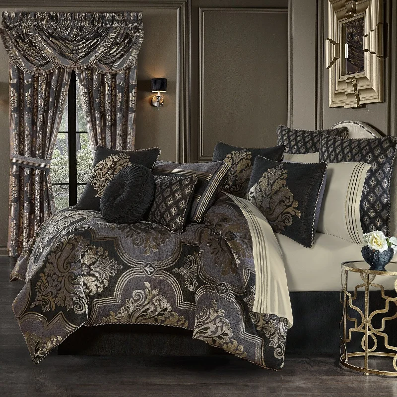 Wool - filled comforters with natural moisture - wicking and temperature - regulating featuresJ. Queen New York Savoy Comforter Set