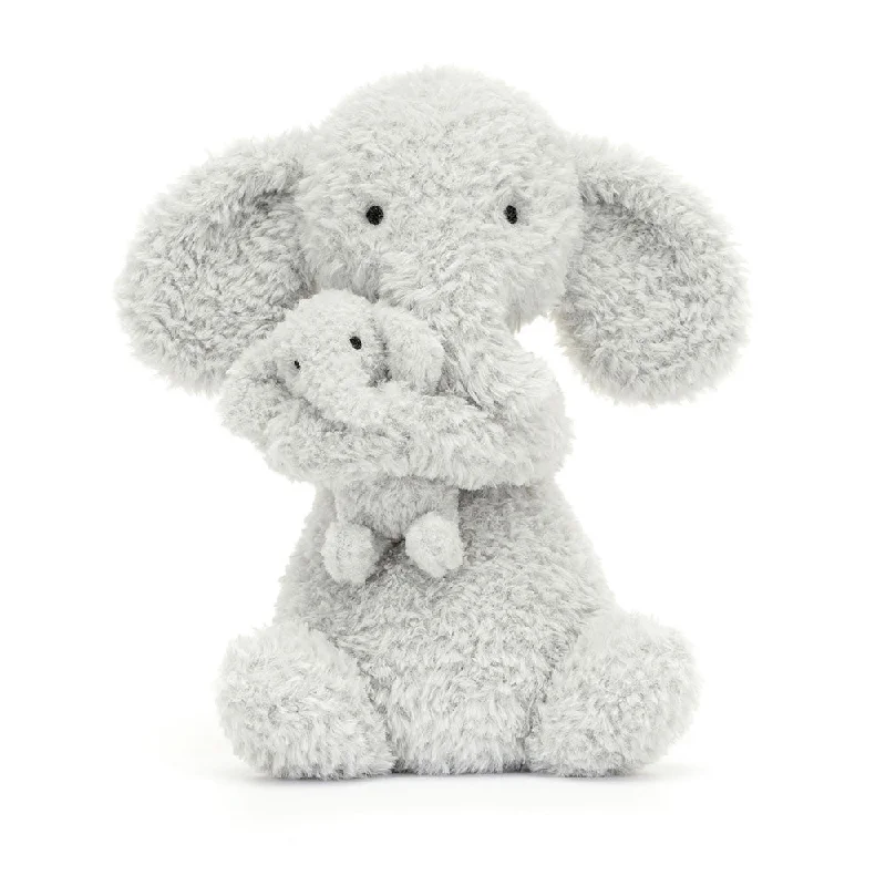 Fleece blankets for a cozy and plush textureJellycat Huddles Grey Elephant