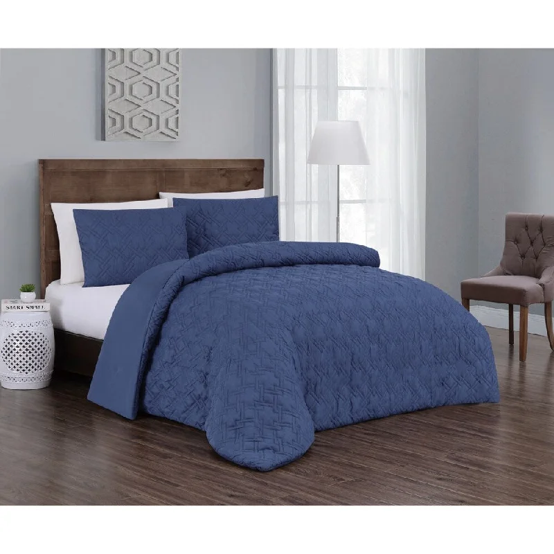 Goose down comforters known for their superior quality and insulationJess 3-piece Comforter Set