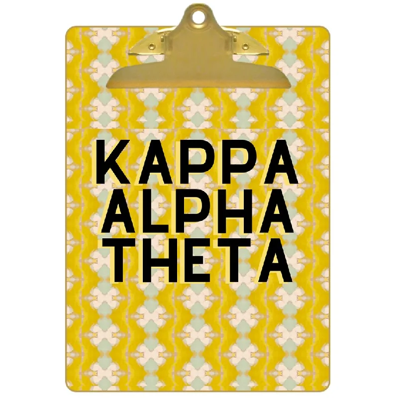 Embroidered duvet covers with intricate needlework for a luxurious touchKappa Alpha Theta Clipboard