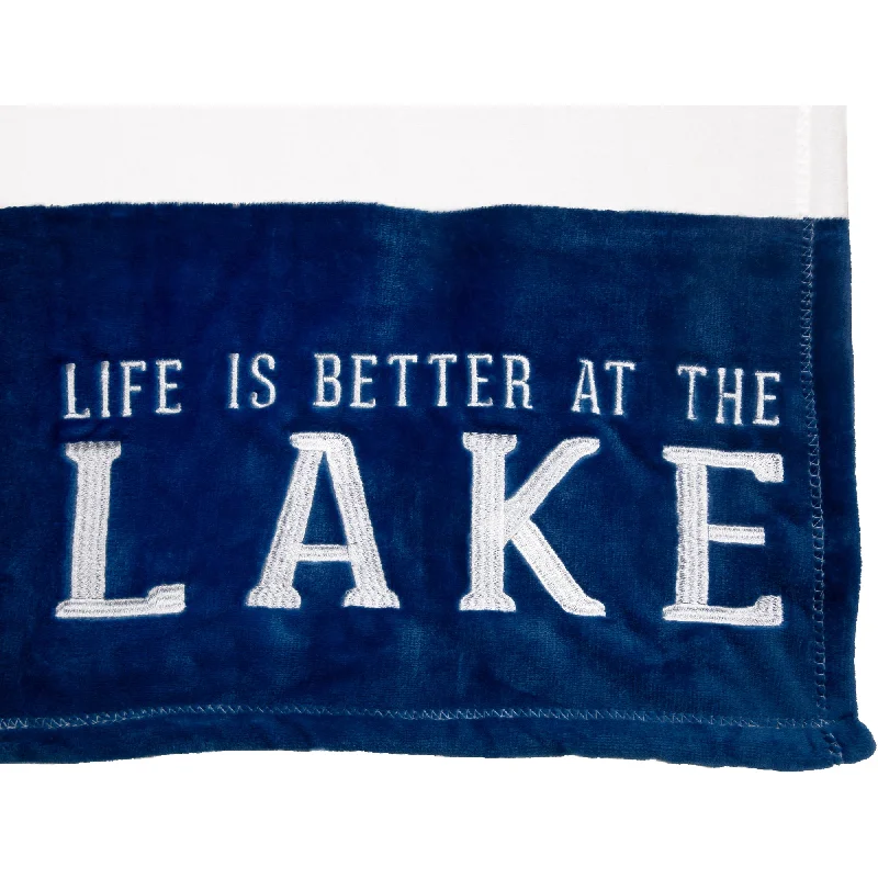 King - size blankets to cover large beds comfortablyLake 50" x 60" Royal Plush Blanket