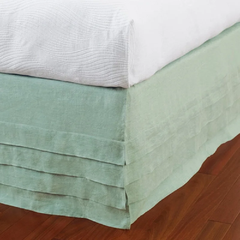 Layla Lake Linen Panel Bed Skirt - Twin