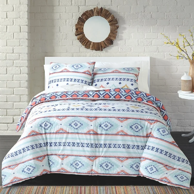 Down - filled comforters for supreme warmth and lightnessLoft Style Laguna Cotton 3-piece Comforter Set