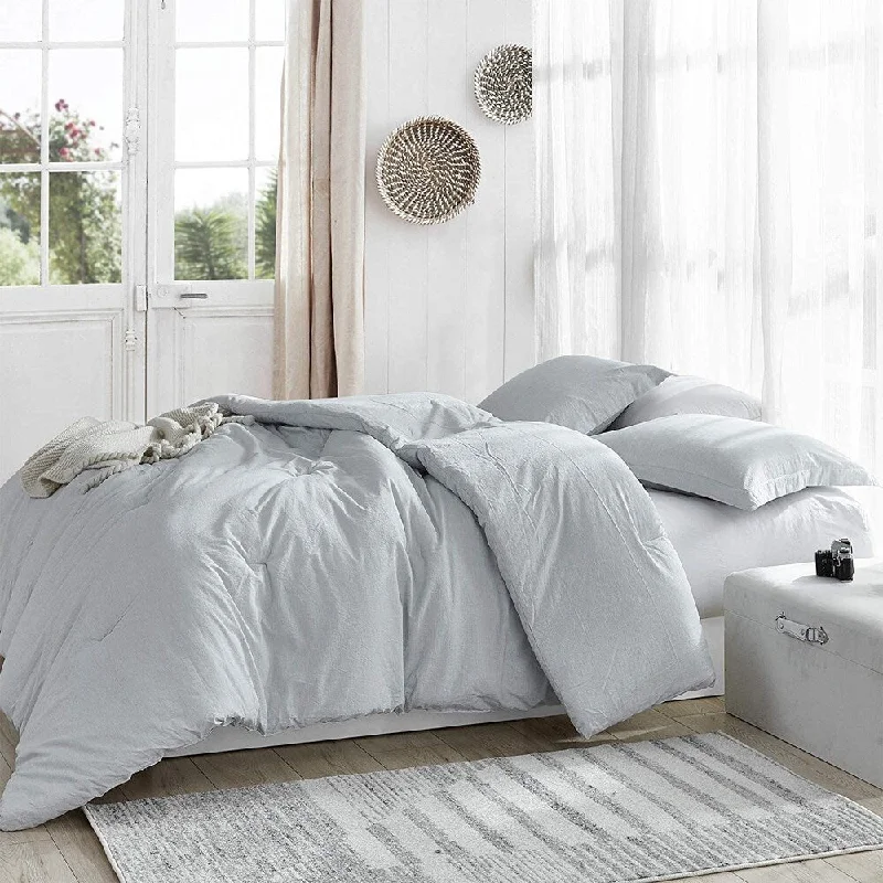 Bamboo - fiber - filled comforters with antibacterial and breathable qualitiesMacha Slate - Yarn Dyed Stripes Comforter