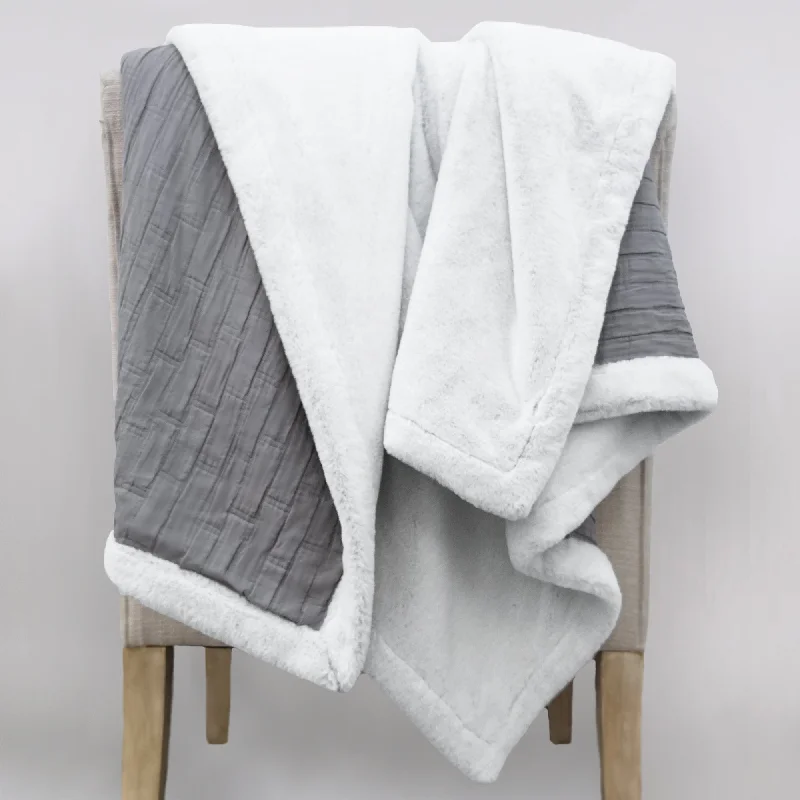 Queen - size blankets for standard - sized bedsDown Linens Matelassé Throw