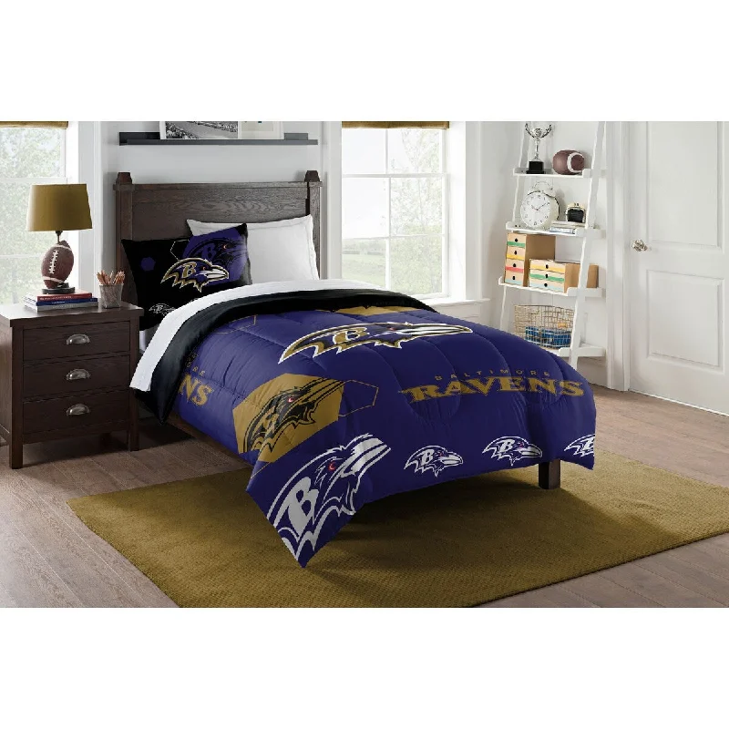 Queen - size comforters for standard queen - sized mattressesNFL 862 Ravens Hexagon Twin Comforter