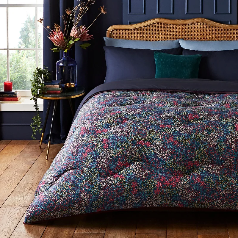 Linen duvet covers with a natural texture and breathabilityNight Lark® Midnight Bloom Coverless Duvet Set