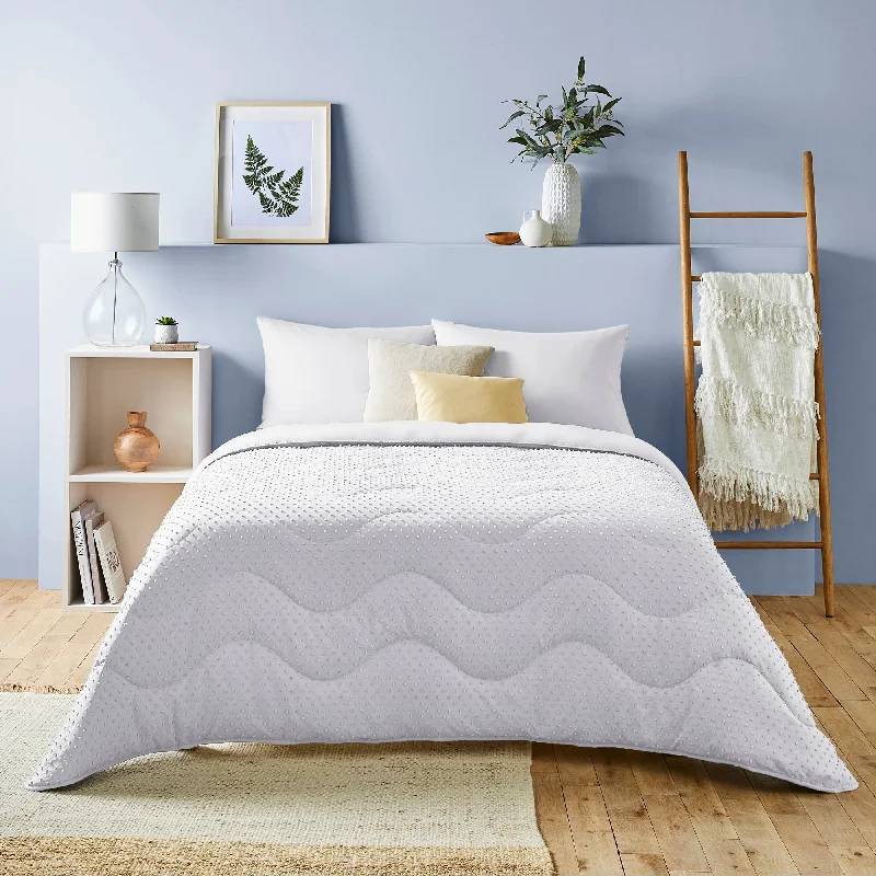 Ombre - colored duvet covers with a gradient effect for a trendy and unique styleNight Lark® Tufted Dots Coverless Duvet Set