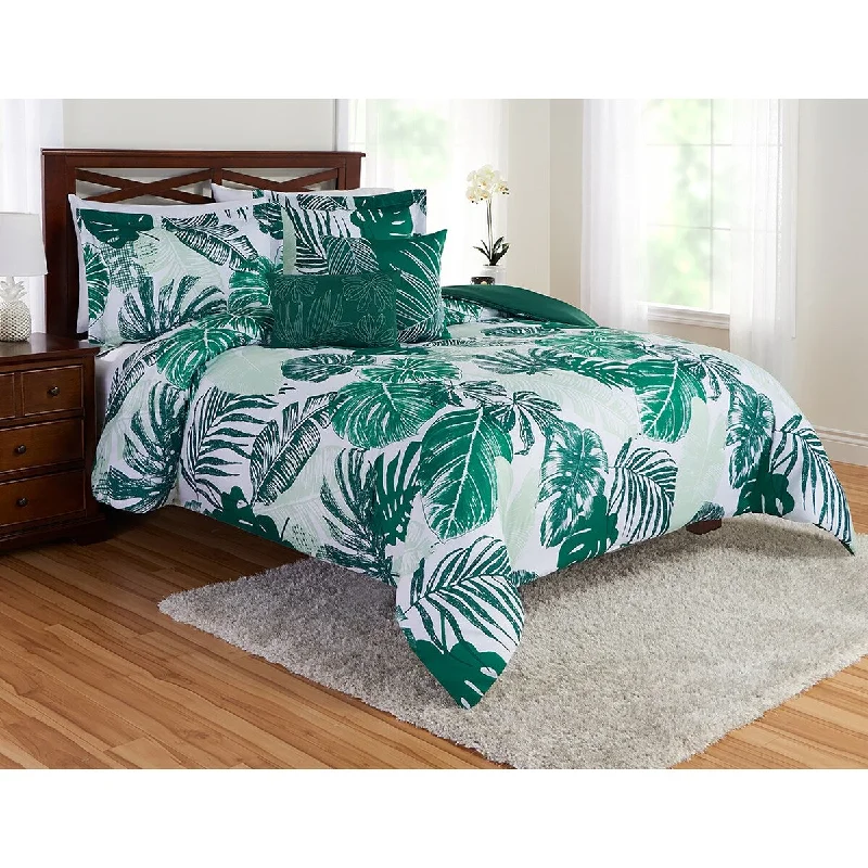 Silk - filled comforters for a luxurious and smooth touchPalm Leaves