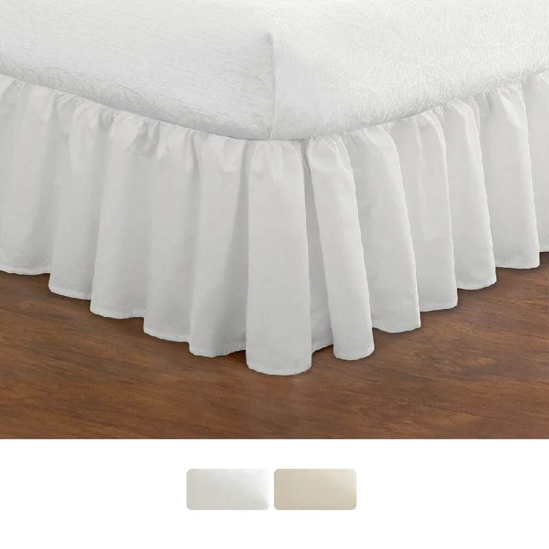 Poplin Ruffled 18-inch Bed Skirt