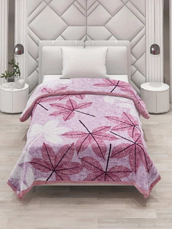 Chenille blankets with a thick and fuzzy texturePrinted Single Bed Blanket for Mild Winter -1 Ply