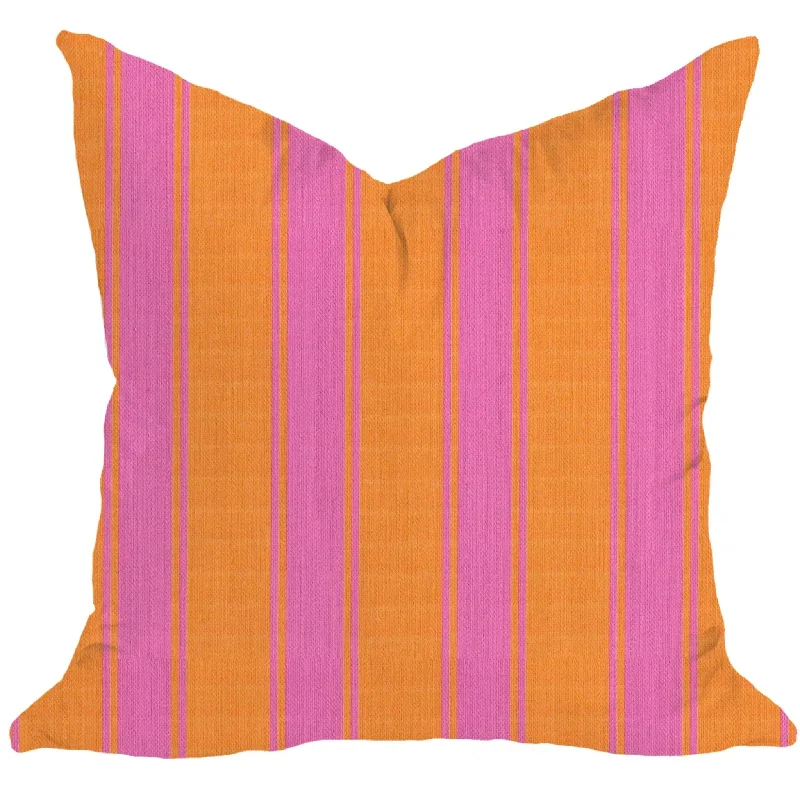 Wool blankets with natural warmth and insulationRiviera Pillow Cover in Tangerine and Pink Mauve