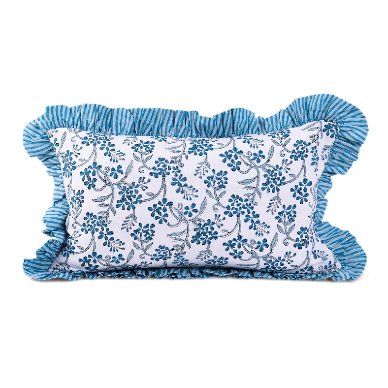 Synthetic fiber blend blankets for a budget - friendly choiceRuffle Lumbar Pillow in Sanibel