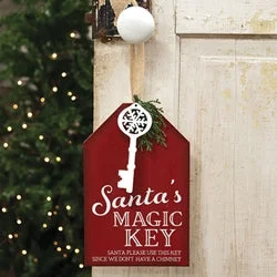 Santa's Magic Key Gift Tag Hanger