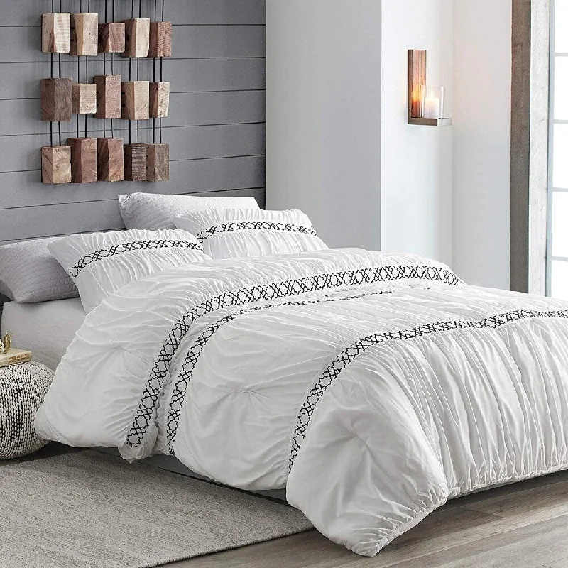 Down - filled comforters for supreme warmth and lightnessSantorini Textured Bedding - Oversized Comforter