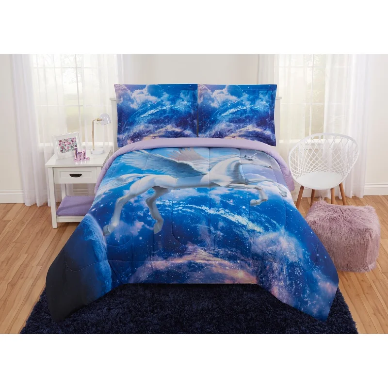 Silk - filled comforters for a luxurious and smooth touchSpace Unicorn