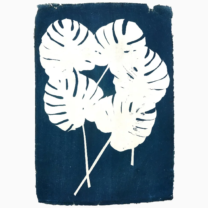 Egyptian cotton duvet covers for a luxurious and soft feelSplit Leaf Philodendron Cyanotype