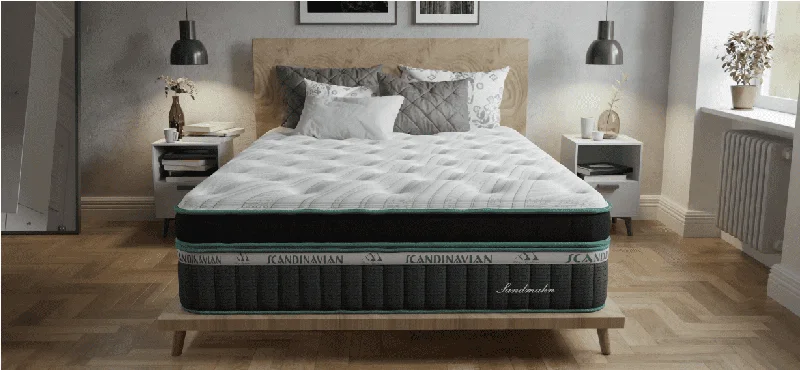 Innerspring mattresses with coil counts for supportSoutherland Scandinavian Collection Stockholm Luxury Firm Euro Top 13" Latex Foam Mattress