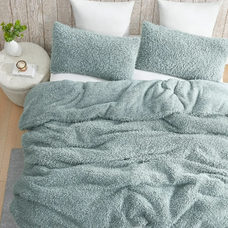 Silk - filled comforters for a luxurious and smooth touchStop It, No You Stop It - Coma Inducer® Oversized Comforter Set - Mossy Gray Fox