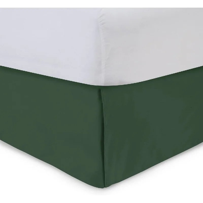 Tailored Bedskirt with Split Corners -14 inch Drop, Hunter, Full