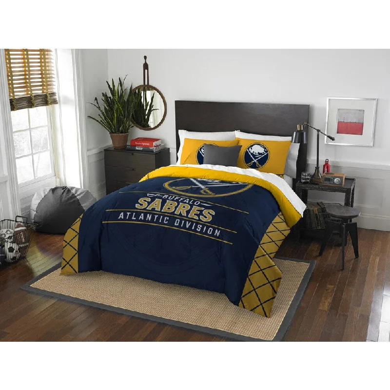 King - size comforters to fit large king - sized beds perfectlyThe Northwest Co NHL 849 Sabres Draft Full/Queen 3-piece Comforter Set