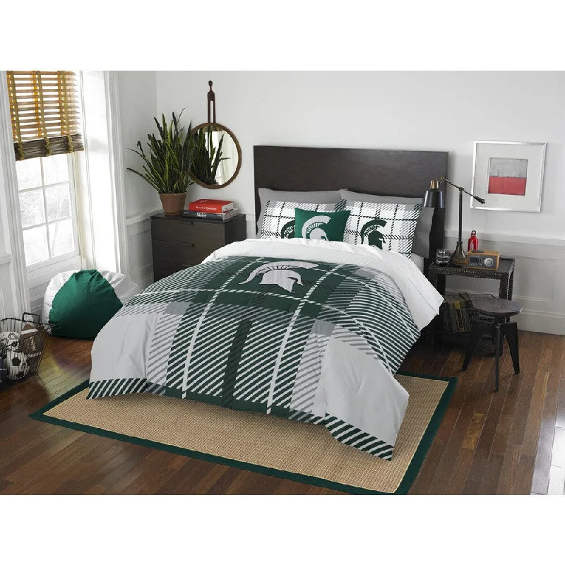 Down - filled comforters for supreme warmth and lightnessThe Northwest Company COL 836 Michigan State Full Comforter Set