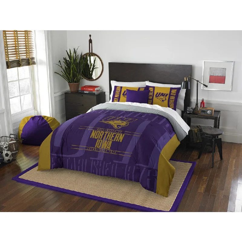 Wool - filled comforters with natural moisture - wicking and temperature - regulating featuresThe Northwest Company COL 849 Northern iowa Modern Take Full/Queen 3-piece Comforter Set