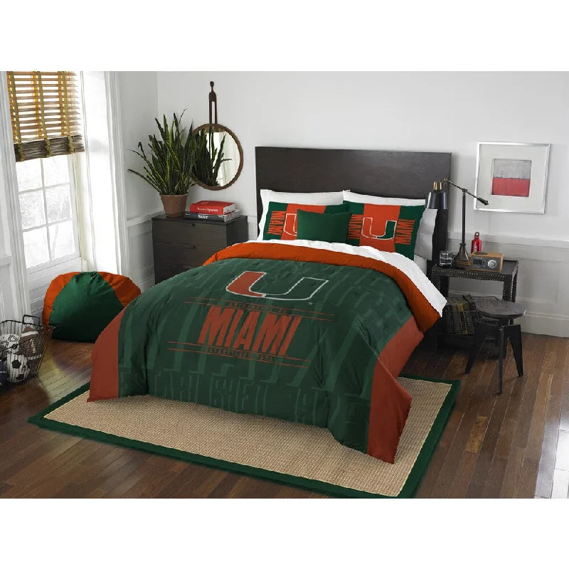 Cotton - filled comforters for a breathable and natural sleep experienceThe Northwest Company COL Miami Modern Take Full/Queen 3-piece Comforter Set