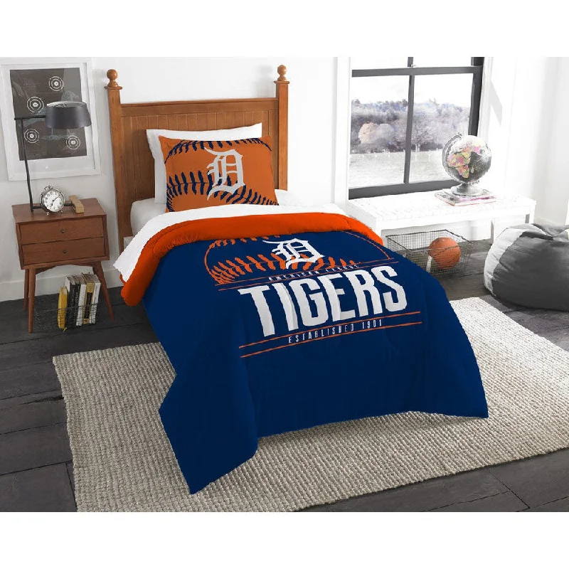 Microfiber - filled comforters that are lightweight and easy to care forThe Northwest Company MLB Detroit Tigers Grandslam Twin 2-piece Comforter Set