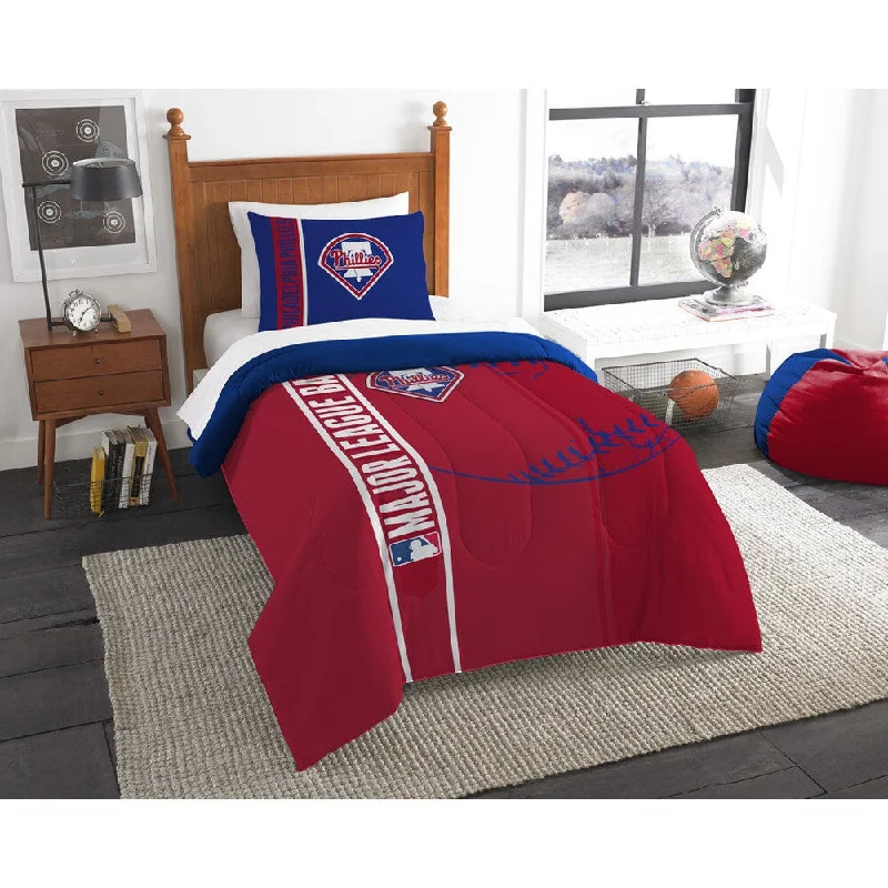 Down - filled comforters for supreme warmth and lightnessThe Northwest Company MLB Philadelphia Phillies Twin 2-piece Comforter Set