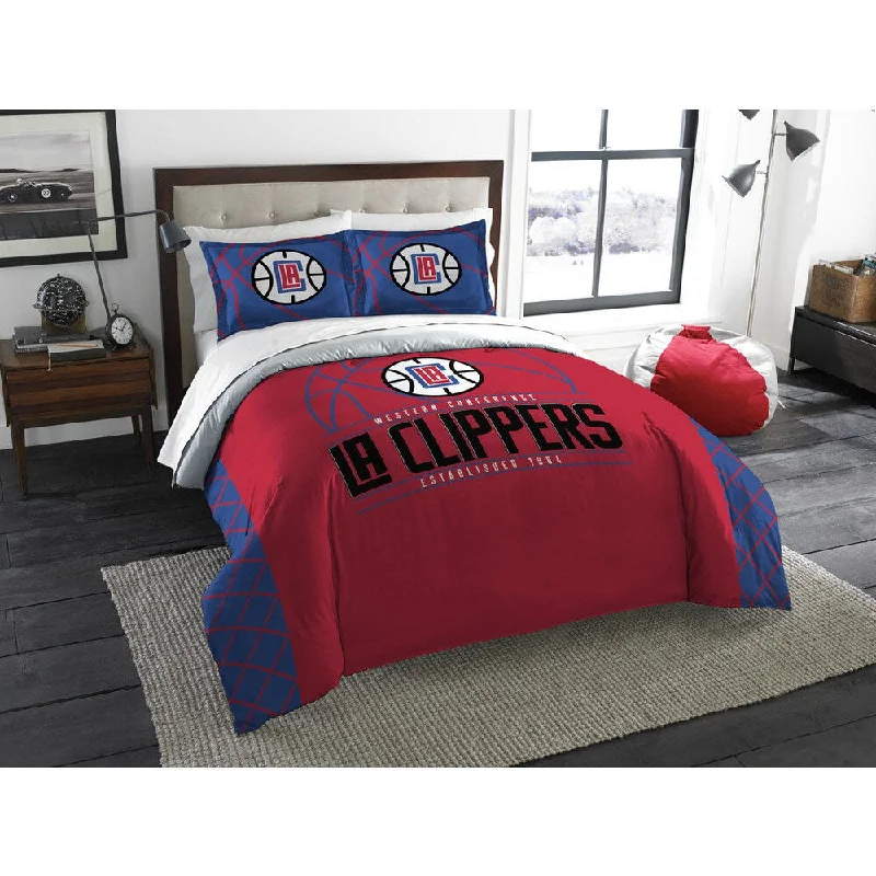 Queen - size comforters for standard queen - sized mattressesThe Northwest Company NBA 849 Clippers Reverse Slam Full/Queen 3-piece Comforters Set