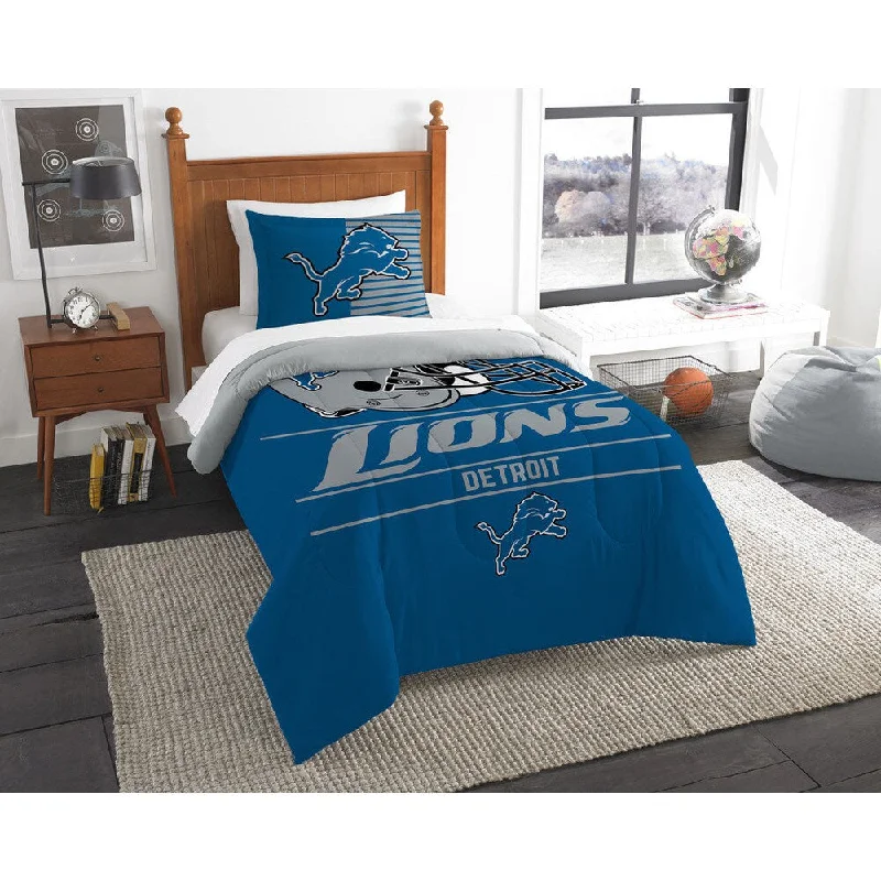 Full - size comforters suitable for full - sized beds in guest rooms or small bedroomsThe Northwest Company NFL Detroit Lions Draft Twin 2-piece Comforter Set