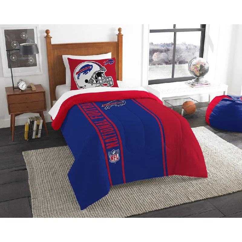 Cotton - filled comforters for a breathable and natural sleep experienceThe Northwest Company Official NFL Buffalo Bills Twin Applique 2-piece Comforter Set