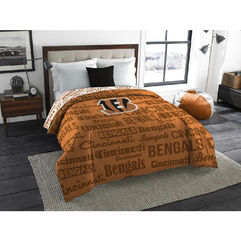 Down - filled comforters for supreme warmth and lightnessThe Northwest Company Official NFL Cincinnati Bengals Anthem Full Comforter