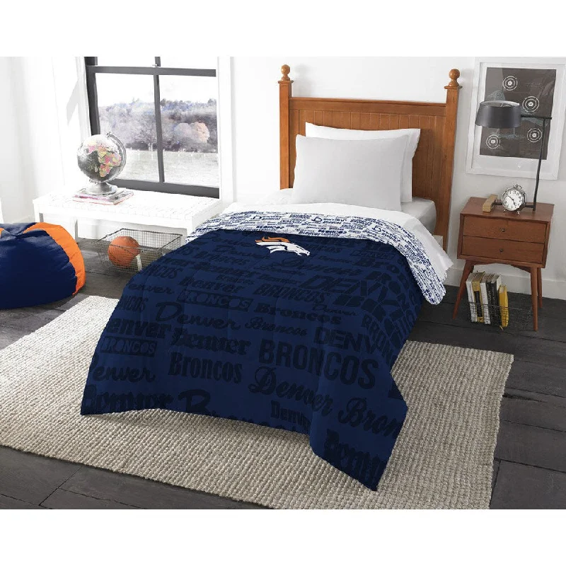 King - size comforters to fit large king - sized beds perfectlyThe Northwest Company Official NFL Denver Broncos Anthem Twin Comforter