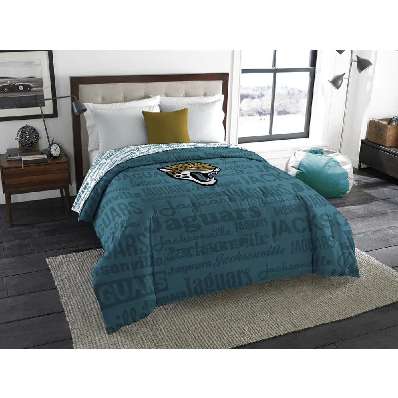 Duck down comforters with a softer feel and good warmth retentionThe Northwest Company Official NFL Jacksonville Jaguars Anthem Full Comforter