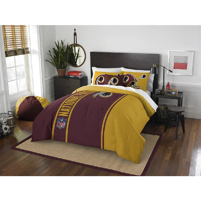 Cotton - filled comforters for a breathable and natural sleep experienceThe Northwest Company Official NFL Washington Redskins Full Applique 3-piece Comforter Set